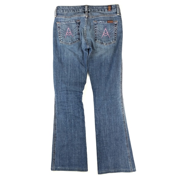 7 For All Mankind A-Pocket Bootcut Jeans 26 - Picture 3 of 8
